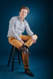 portrait professionnel d'un chef d'entreprise à clermont-ferrand par un photographe professionnel en studio